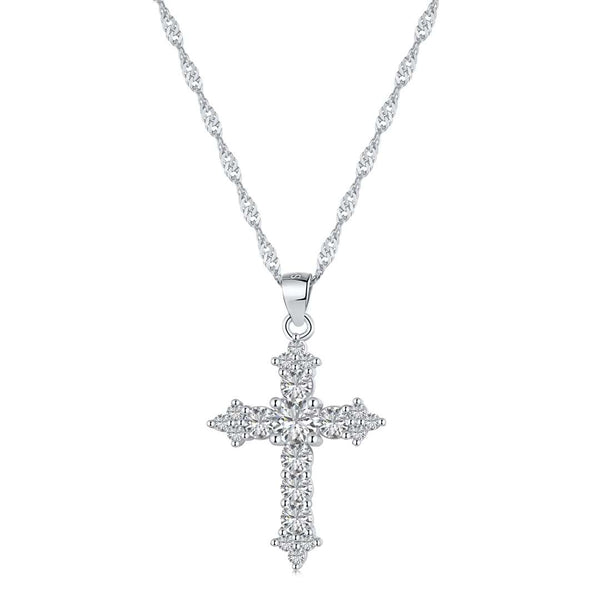 <CHIBA>Delicate Cross Shape Necklace
