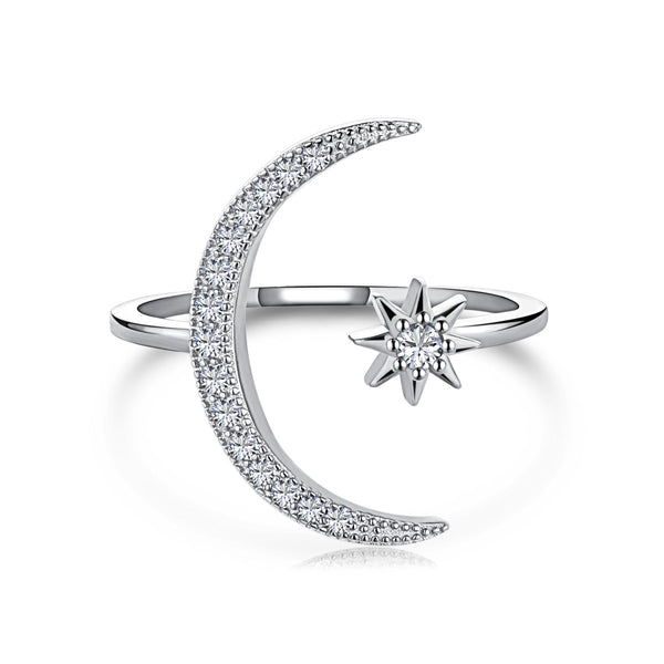 <CHIBA>Eternity Moon & Star Ring