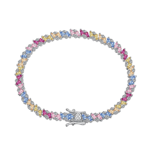 <CHIBA>Ornate Sparkling Multi Cut Party Bracelet