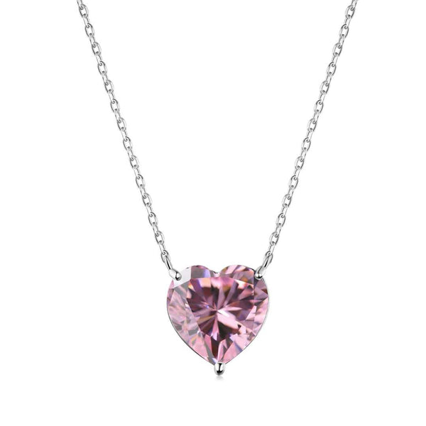<CHIBA>6.0 carat Radiant Heart Shape Necklace