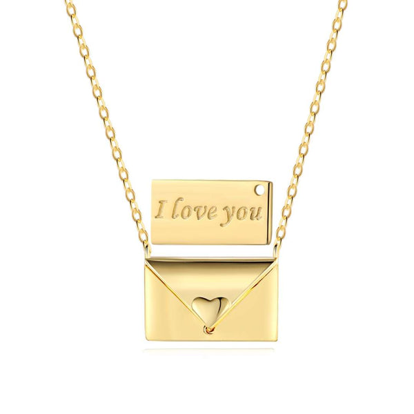 <CHIBA>Envelope Heart Shape Mother's Day Necklace