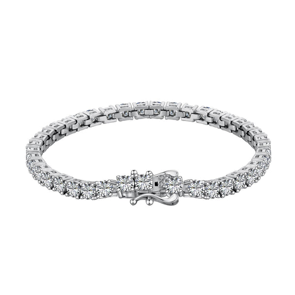 <CHIBA>Luxurious Ornate Round Cut Tennis Bracelet