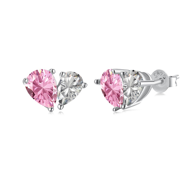<CHIBA>Dazzling Elegant Heart Cut Lover Earrings