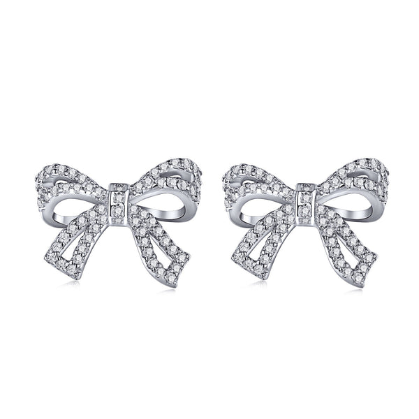 <CHIBA>Dainty Bow Shape Earrings