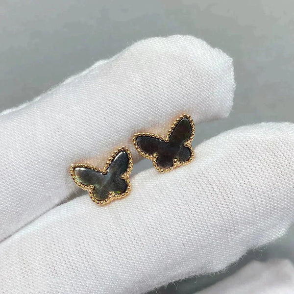 <CHIBA>BUTTERFLY DARK MOP  EARRINGS