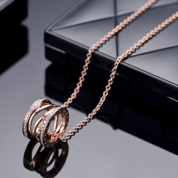 <CHIBA>ZERO 1 PINK GOLD DIAMOND OPEN NECKLACE
