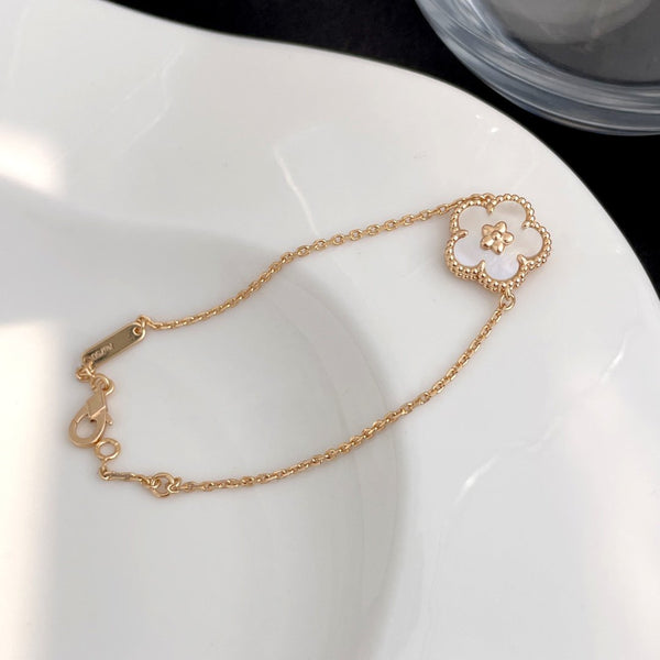 <CHIBA>LUCKY SPRING ROSE GOLD MOP BRACELET