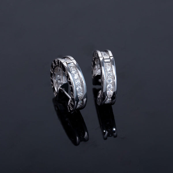 <CHIBA>ZERO 1 MINI SILVER DIAMOND EARRINGS