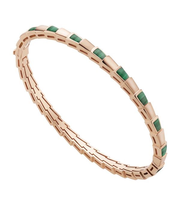 <CHIBA>SERPENTI BRACELET PINK GOLD MALACHITE