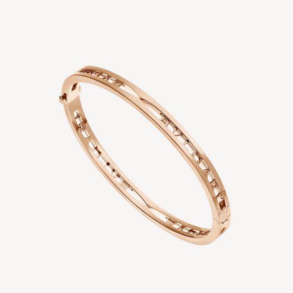 <CHIBA>ZERO 1 SPIRAL LOGO PINK GOLD BRACELET
