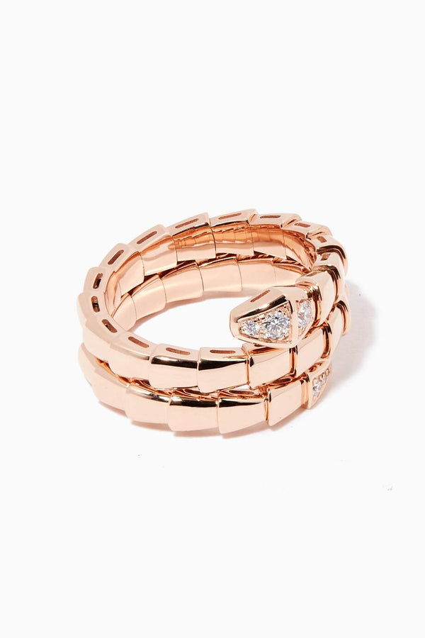 <CHIBA>SERPENTS DOUBLE ROW DIAMOND RING