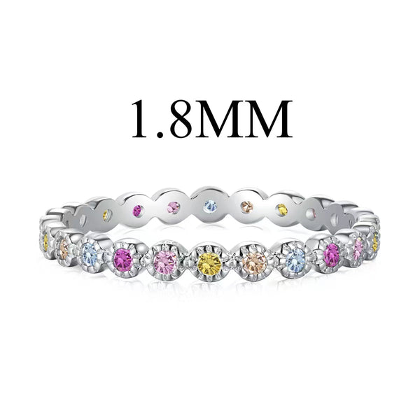 <CHIBA>Unique Scintillating Round Cut Daily Ring