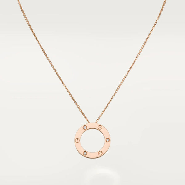 <CHIBA>LOVE NECKLACE 16MM 3 DIAMONDS