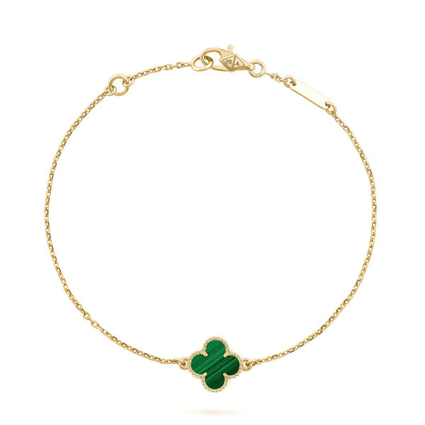 <CHIBA>CLOVER BRACELET MALACHITE 1 MOTIF