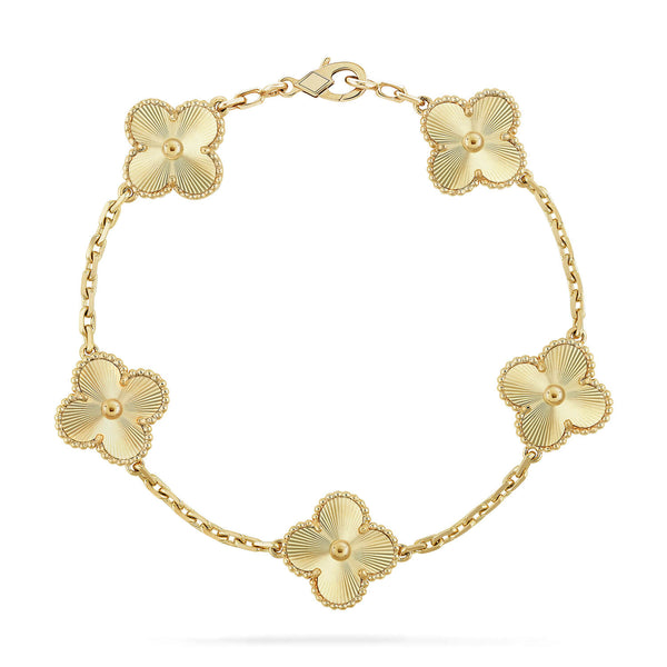 <CHIBA>CLOVER 5 FLOWERS LASER BRACELET