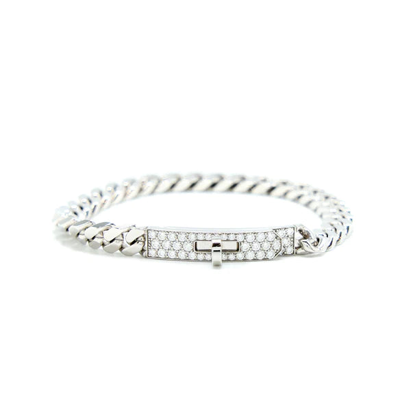 <CHIBA>KELLY CHAIN SILVER DIAMOND BRACELET