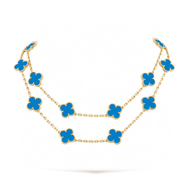 <CHIBA>CLOVER 20 MOTIFS TURQUOISE GOLD