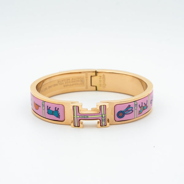 <CHIBA>H PINK GOLD BRACELET PINK CERAMIC