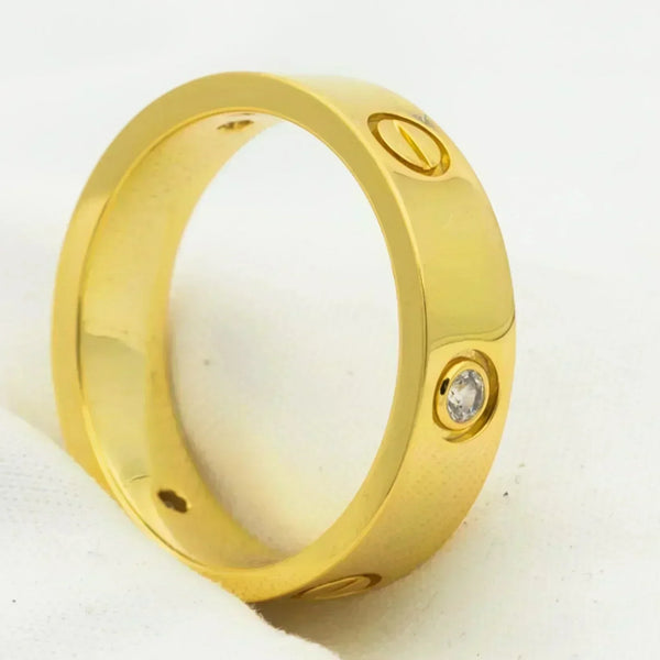 <CHIBA>LOVE RING 5.5MM 3 DIAMONDS GOLD