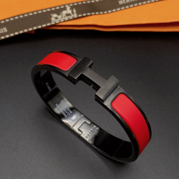 <CHIBA>CLIC HM SO BLACK RED BRACELET