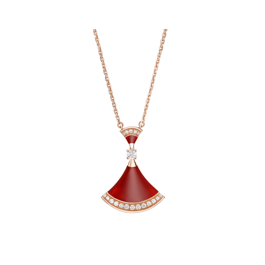 <CHIBA>DREAM NECKLACE CARNELIAN DIAMOND