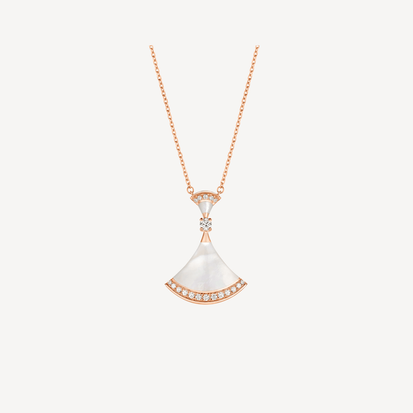 <CHIBA>DREAM NECKLACE MOP PINK GOLD DIAMOND