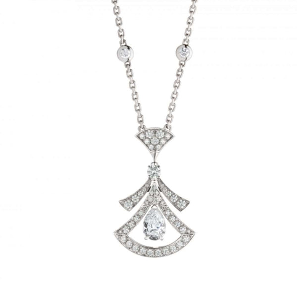 <CHIBA>DREAM NECKLACE WHITE DIAMOND SILVER