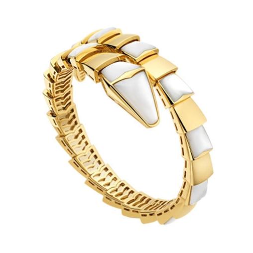 <CHIBA>SERPENTI BRACELET MOP GOLD