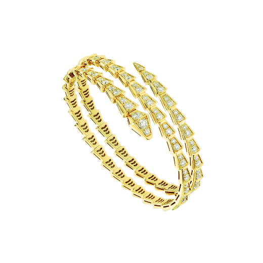 <CHIBA>SERPENTI BRACELET GOLD DIAMOND DOUBLE ROW