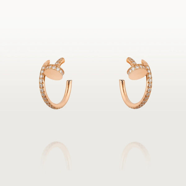 <CHIBA>JUSTE EARRINGS 12.75MM PINK GOLD DIAMOND