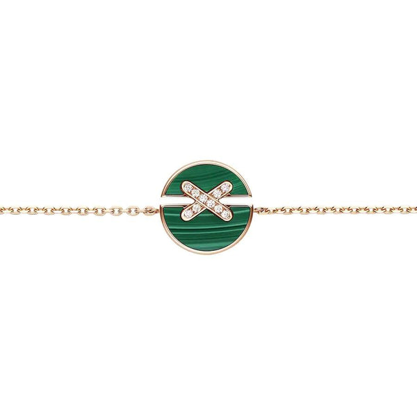 <CHIBA>JEUX DE BRACELET MALACHITE PINK GOLD DIAMONDS