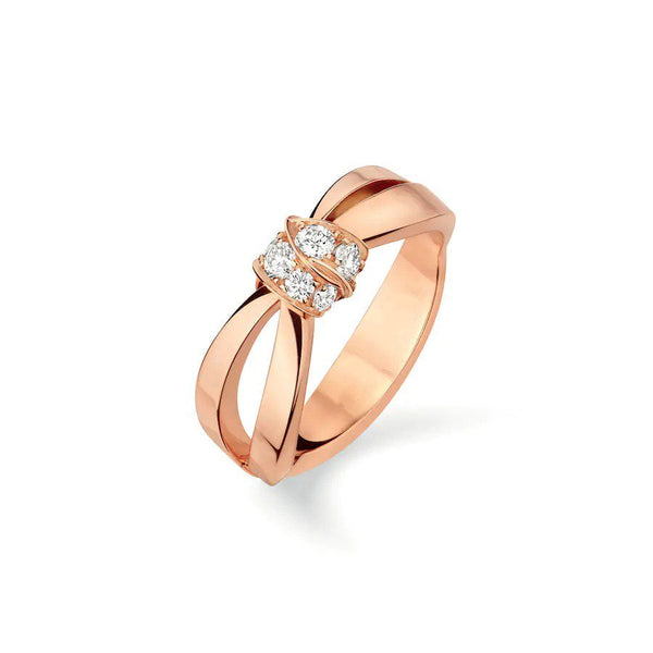<CHIBA>LIENS RING PINK GOLD DIAMOND