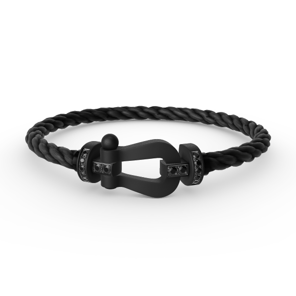 <CHIBA>FORCE LARGE SERIES HORSESHOE BLACK SAMURAI BRACELET