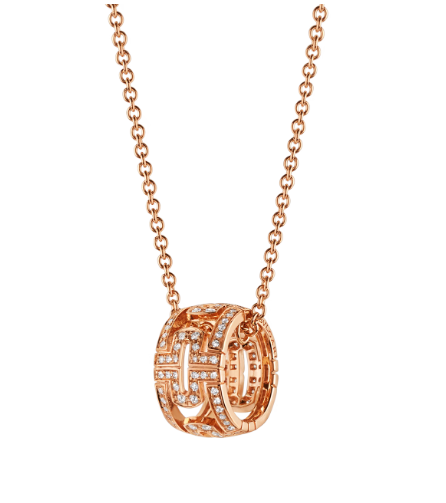 <CHIBA>PARENTESI NECKLACE PINK GOLD DIAMOND