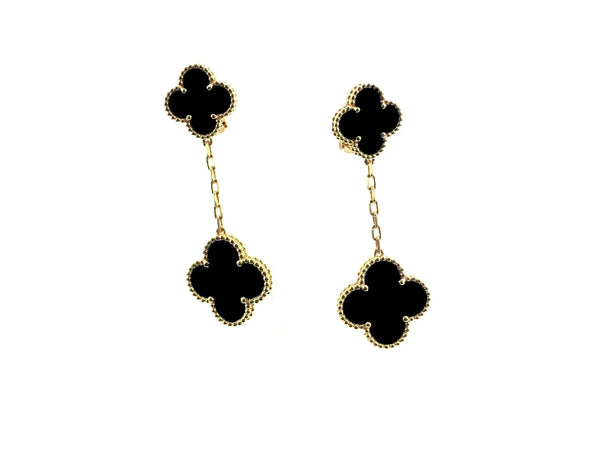 <CHIBA>CLOVER 2 MOTIFS  EARRINGS (MULTIPLE CHOICESC